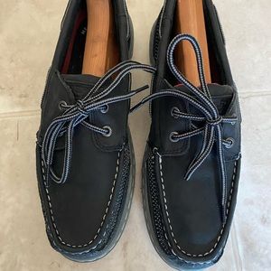 Sperry Top-sider Black Leather Mens
